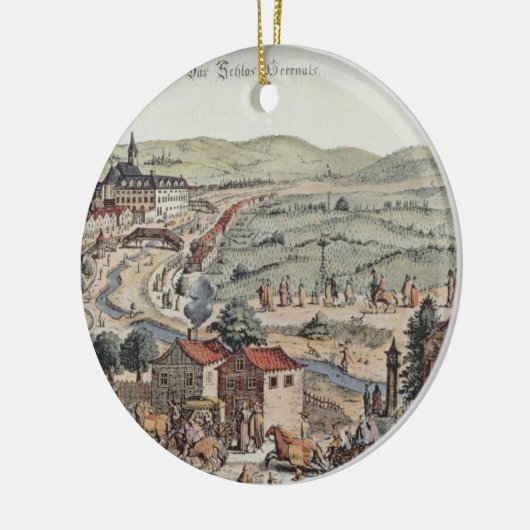 Schlos Hernalのウィーンの北の眺め セラミックオーナメント (左)