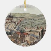 Schlos Hernalのウィーンの北の眺め セラミックオーナメント (裏面)