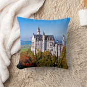 (Schloss)ノイシュヴァンシュタイン城16x16の枕を城郭で囲んで下さい クッション (ブランケット)