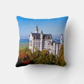 (Schloss)ノイシュヴァンシュタイン城16x16の枕を城郭で囲んで下さい クッション (裏面)