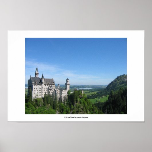 Schloss Neuschwanstein，ドイツ ポスター (正面)