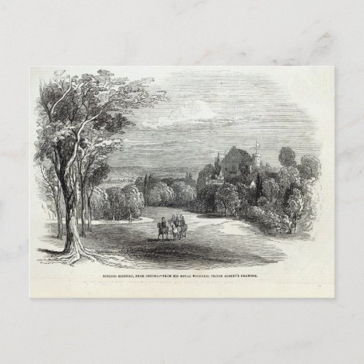 Schloss Rosenau、Coburgの近く ポストカード (正面)