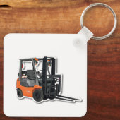 Schlüsselanhänger aus Metall mit Gabelstapler キーホルダー (裏面)