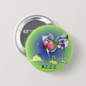 Schmeissfliege, Schmeißfliege, fly, flies, button 缶バッジ (正面&裏面)