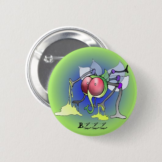 Schmeissfliege, Schmeißfliege, fly, flies, button 缶バッジ (正面&裏面)