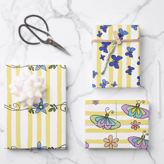 Schmetterling  packpapier blatt ラッピングペーパーシート (正面)