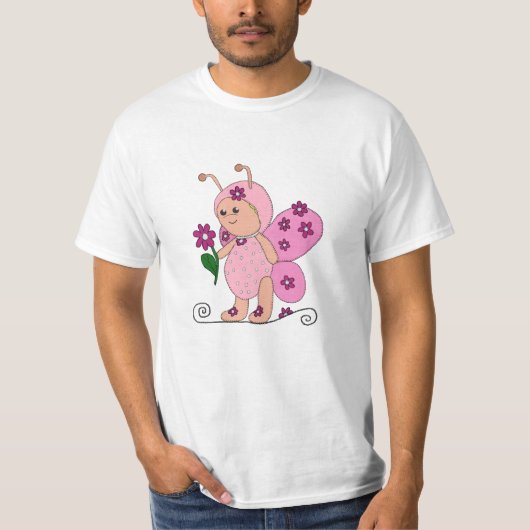 Schmetterling Rosa Tシャツ (正面)