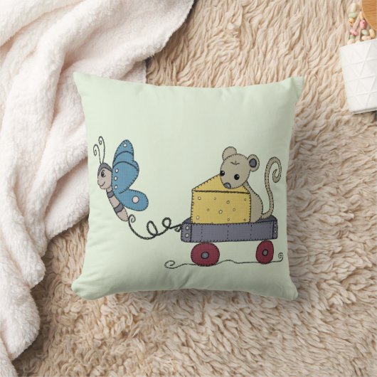 Schmetterling und Maus クッション (ブランケット)
