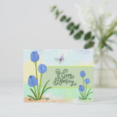 Schmetterlinge Vintag Postkarte ポストカード (スタンド正面)