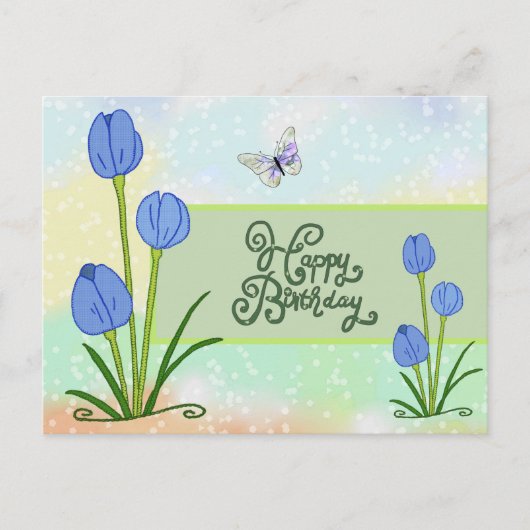 Schmetterlinge Vintag Postkarte ポストカード (正面)