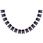 Schmetterlings wimpl in Neonfarben バンティングフラッグ (全)