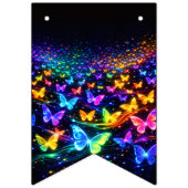 Schmetterlings wimpl in Neonfarben バンティングフラッグ (第2の旗)