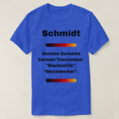 Schmidt Family Surname Meaning T Tシャツ (デザイン正面)