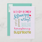 Schmoopyの柔らかいバレンタイン シーズンポストカード (正面/裏面)