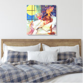 Schmuker：ハロウィーン時間 キャンバスプリント (インサイチュ (寝室))