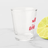 Schnapsglas selber gestalten  ショットグラス (左)