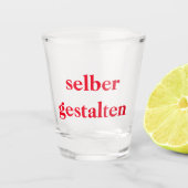Schnapsglas selber gestalten  ショットグラス (正面)