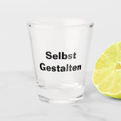 Schnapsglas Shotglas Selbst Gestalten - Vorlage ショットグラス (正面)