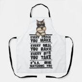 Schnauzerあなたがエプロンを作るすべてのスナック エプロン (正面)