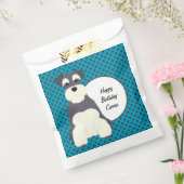 Schnauzerと水玉模様のカスタマイズ フェイバーバッグ (封をした状態)