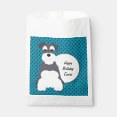 Schnauzerと水玉模様のカスタマイズ フェイバーバッグ (正面)