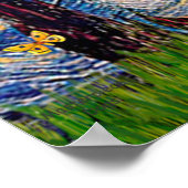 Schnauzer 9 - Starry Night ポスター (角)