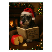 Schnauzer 'Cheese Tax' Christmas card (正面)