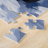 Schnauzer Christmas Red Truck Holiday ジグソーパズル (側面)