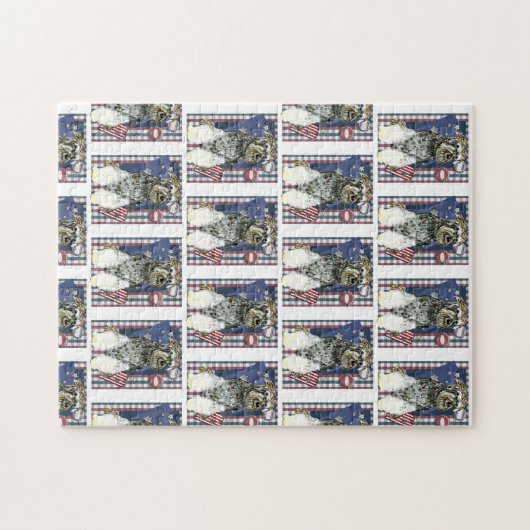 SCHNAUZER DOG ジグソーパズル (横)