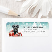 Schnauzer Dog Return Address Labels ラベル (インサイチュ)