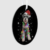 Schnauzer Dogs Tree Christmas Xmas Pet Animal Dog オーナメント (正面)
