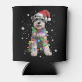 Schnauzer Dogs Tree Christmas Xmas Pet Animal Dog  缶クーラー (正面)