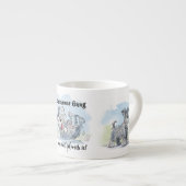 Schnauzer Gang Funny エスプレッソカップ (正面右)