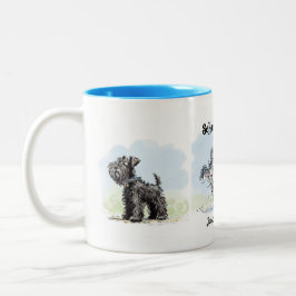 Schnauzer Gang Funny Coffee Mug ツートーンマグカップ