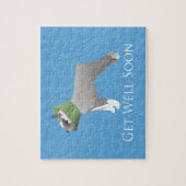 Schnauzer Get Well Soon Design ジグソーパズル (縦)