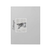 Schnauzer (Giant)'s 絵画 - Dog Art Notepad ノートパッド (回転)