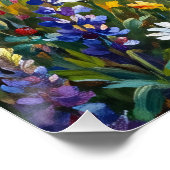 Schnauzer in Wildflower Meadow ポスター (コーナー)