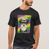 Schnauzer Jester Mardi Gras Dog Mom or Dad Tシャツ (正面)