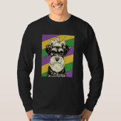 Schnauzer Jester Mardi Gras Dog Mom or Dad Tシャツ (正面)