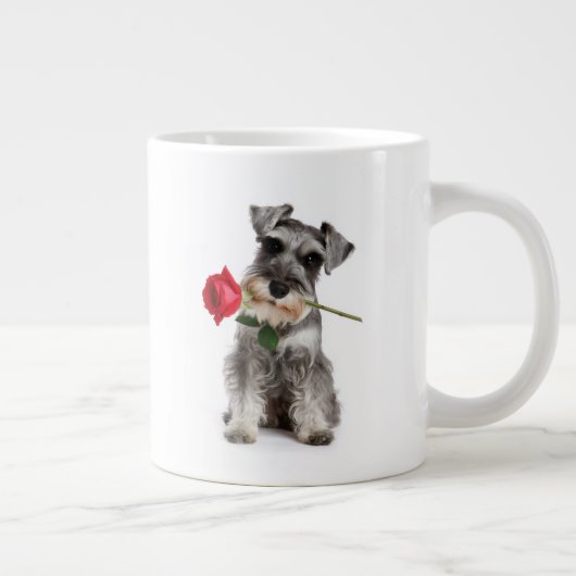 Schnauzer Love ジャンボコーヒーマグカップ (右)