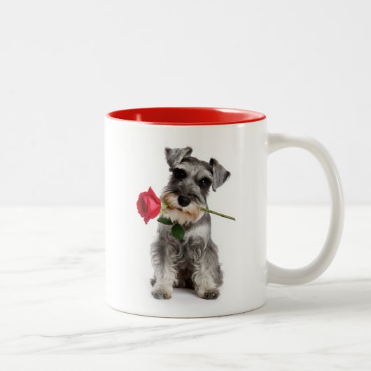 Schnauzer Love ツートーンマグカップ (右)