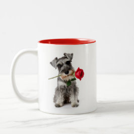 Schnauzer Love ツートーンマグカップ
