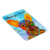 Schnauzer Magnet 3"x4" マグネット (右側)