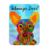 Schnauzer Magnet 3"x4" マグネット (縦)