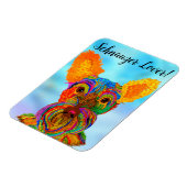 Schnauzer Magnet 3"x4" マグネット (左側)