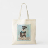 Schnauzer (Miniature) Painting - Cute Original Dog トートバッグ (裏面)