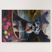 Schnauzer on a Paddle: A Scenic Adventure ジグソーパズル (横)