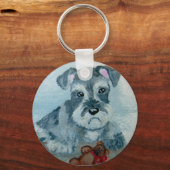 Schnauzer PupとTeddyキーチェーン キーホルダー (正面)