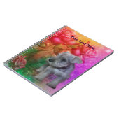 Schnauzer Puppy Fantasy Dog Art Notebook ノートブック (左側)