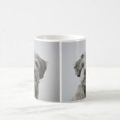Schnauzer Puppy Portrait Photo コーヒーマグカップ (中央)